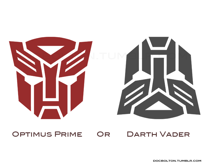 laughingsquid:

Optimus Prime or Darth Vader?