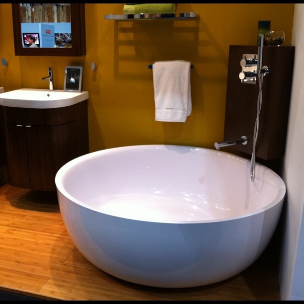 I would love to have this rice bowl shaped bath tub.  (Taken with instagram)