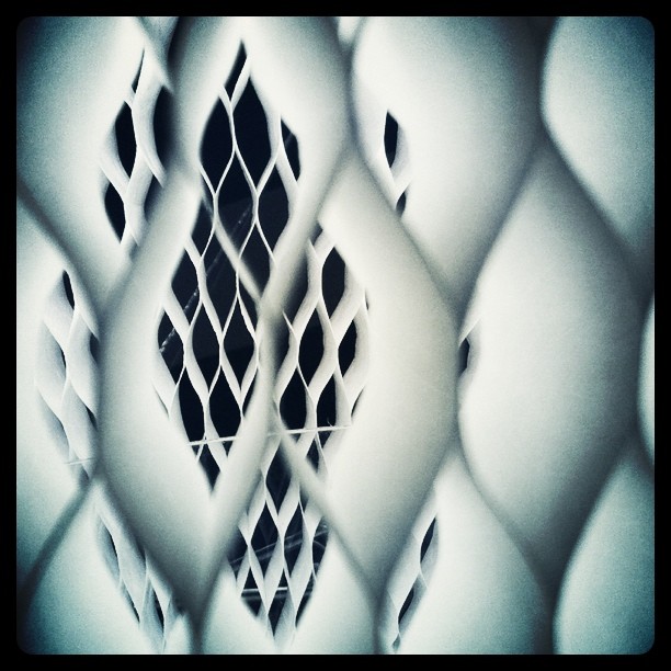 Looking through a cloud at the molo booth at the @dwell conference.  (Taken with instagram)