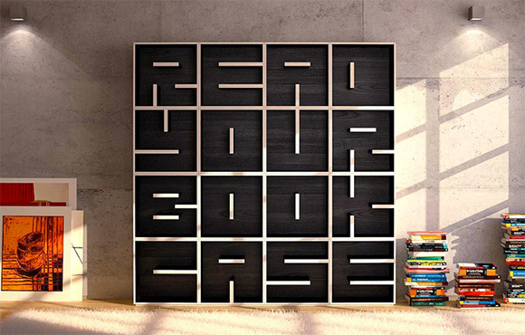 the-point-of-view:

 “Read Your Book Case” bookcase by Eva Alessandrini and Roberto Saporiti for Saporiti.