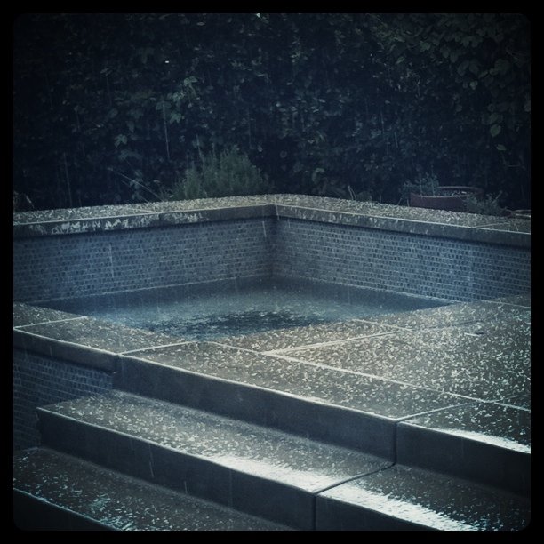 Hailstorm at home (Taken with instagram)