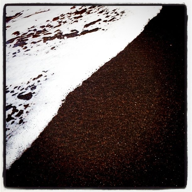Black sand beach (Taken with instagram)