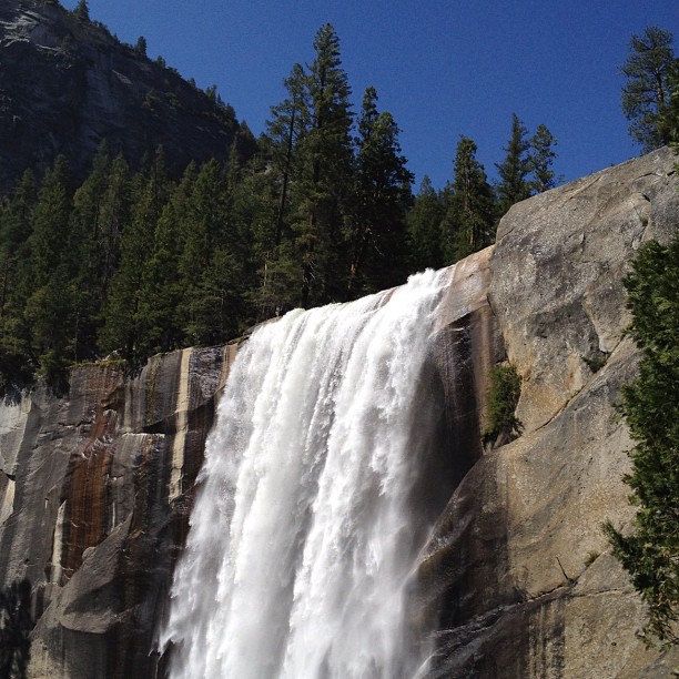 Vernal Falls from the Mist trail (Taken with Instagram at Vernal Falls)