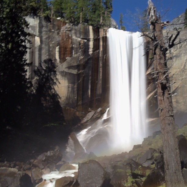 Long exposure of Vernal Falls using SlowShutter  (Taken with Instagram at Vernal Falls)