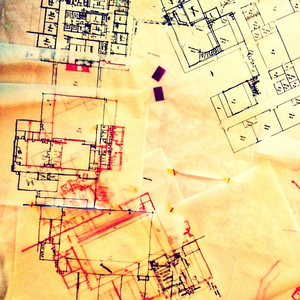Ink on trace. #lifeofanarchitect (Taken with instagram)
