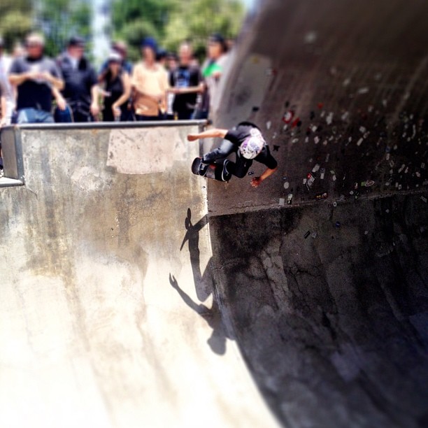 Off the wall (Taken with Instagram at Upland Skatepark)