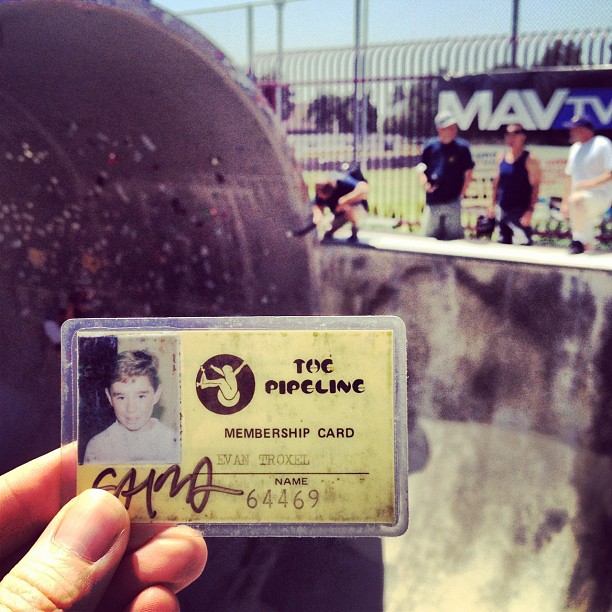 Steve Alba signed Pipeline card  (Taken with Instagram at Upland Skatepark)