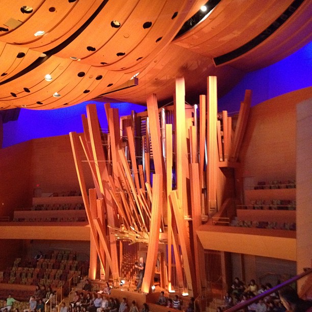 Pipe organ pick up stix (Taken with Instagram at Walt Disney Concert Hall)