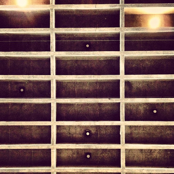 Waffle slab at Cal Poly Architecture building (Taken with Instagram at Cal Poly Pomona Building 7)
