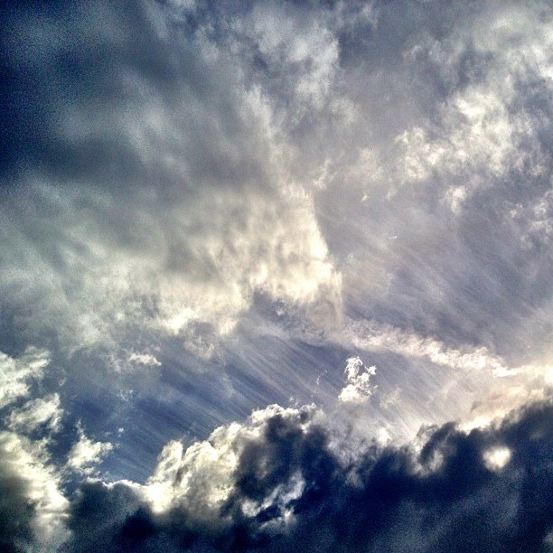 Color version of the clouds.  (Taken with instagram)
