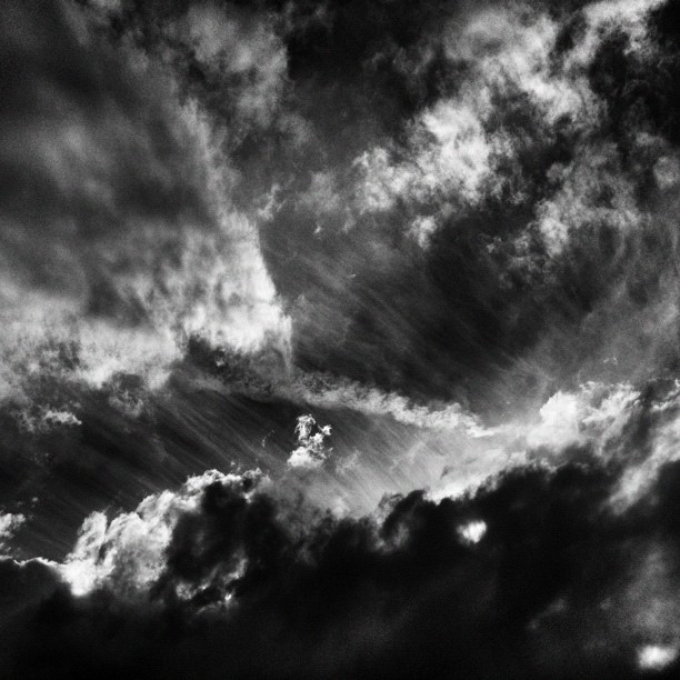 Today&#8217;s after-work clouds. Whoa.  (Taken with instagram)