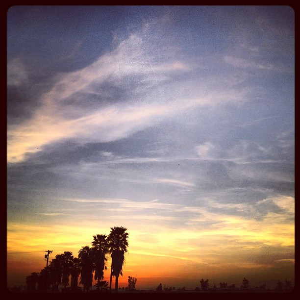 California sunset (Taken with Instagram at Amy&#8217;s Farm)
