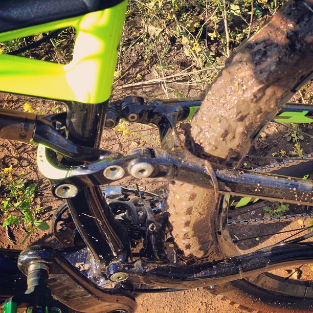 Today&#8217;s ride forecast: muddy (Taken with instagram)