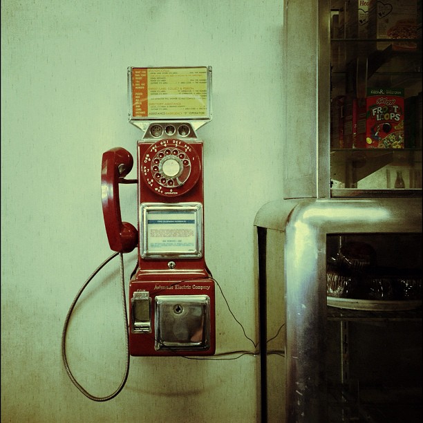 Public Phone (Taken with Instagram at Roberta&#8217;s Village Inn)