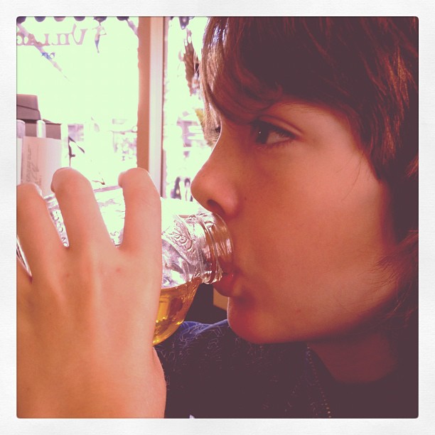 Breakfast with my oldest.  (Taken with Instagram at Village Grille)