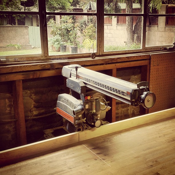 The saw has been squared! (Taken with instagram)