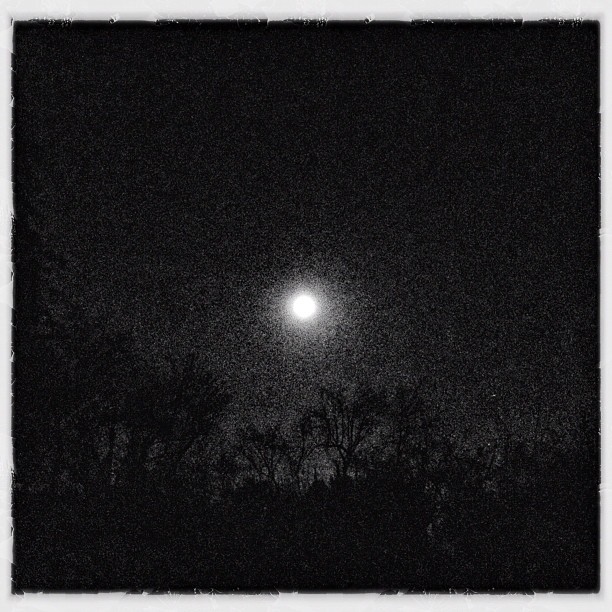 Tonight&#8217;s full moon.  (Taken with instagram)