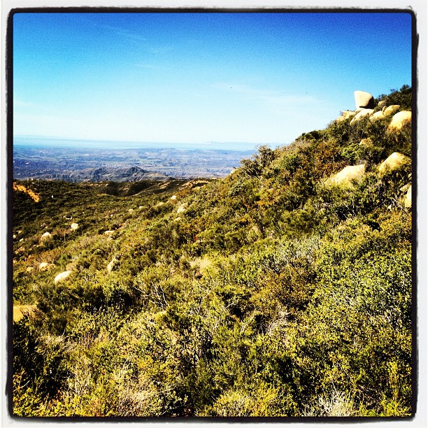 Catalina Island off in the distance.  (Taken with instagram)