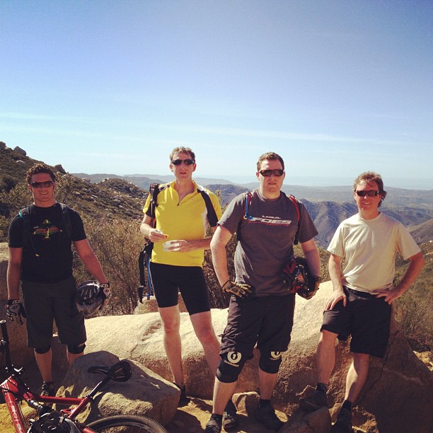 Today&#8217;s riding group on the San Juan trail. (Taken with Instagram at San Juan Traihead, Clevland National Forest)