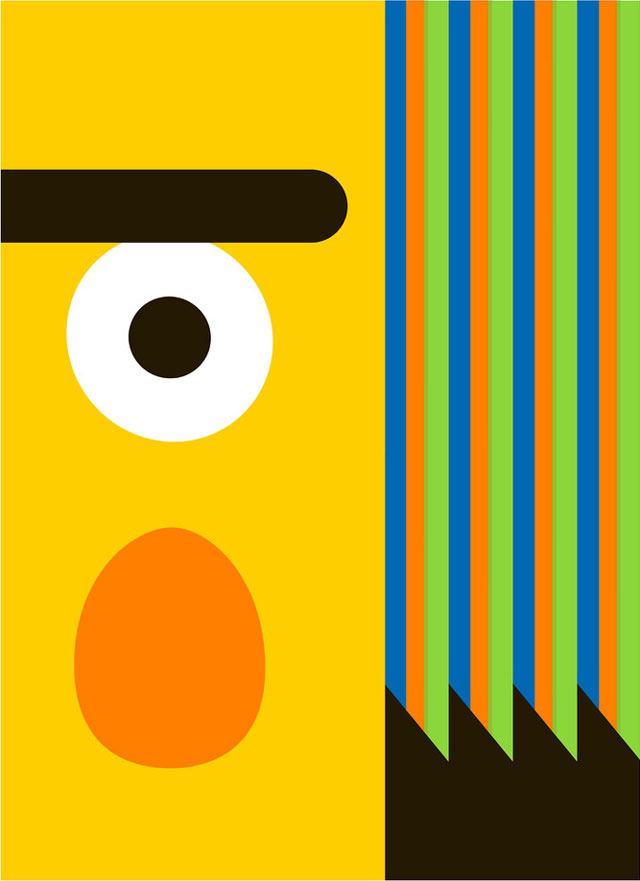 laughingsquid:

Minimalist Bert and Ernie Posters