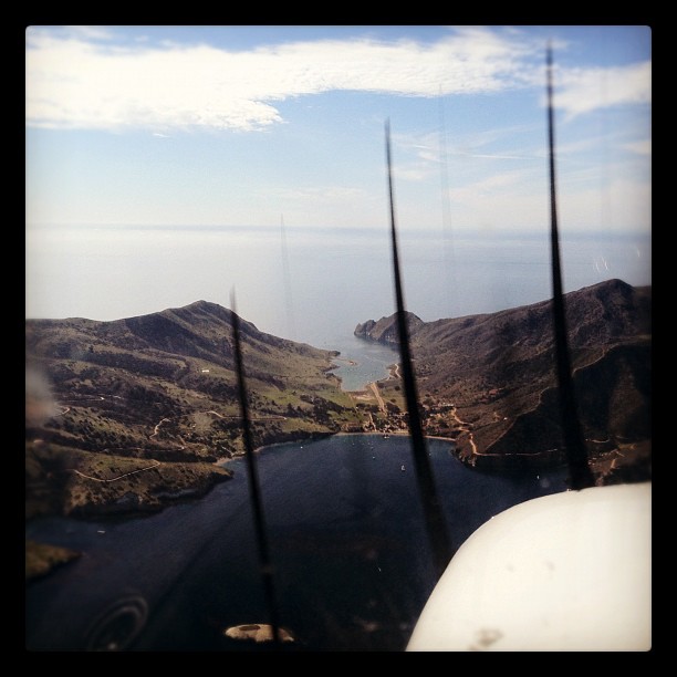 My ride this morning over Catalina Island (Taken with instagram)