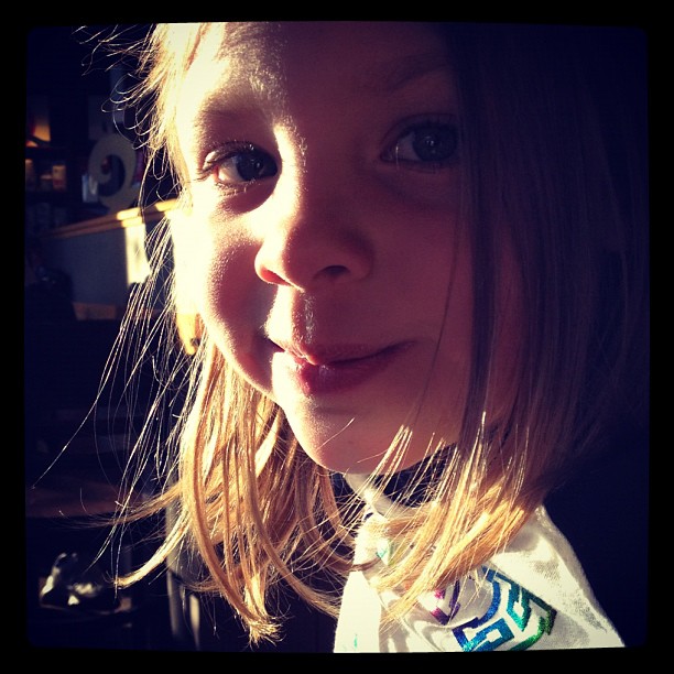 Magic hour. Magic girl.  (Taken with instagram)