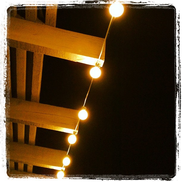 My patio lights (Taken with instagram)