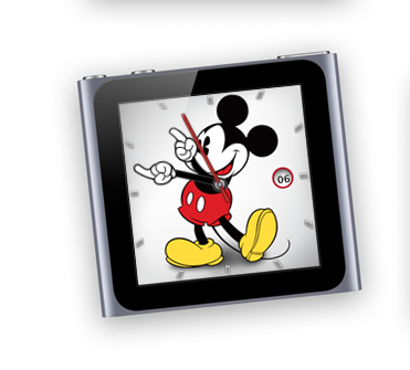 No way!
littlebigdetails:

Apple - The Mickey Mouse watch on Apples’ iPod Nano site shows the actual time.
/via velour