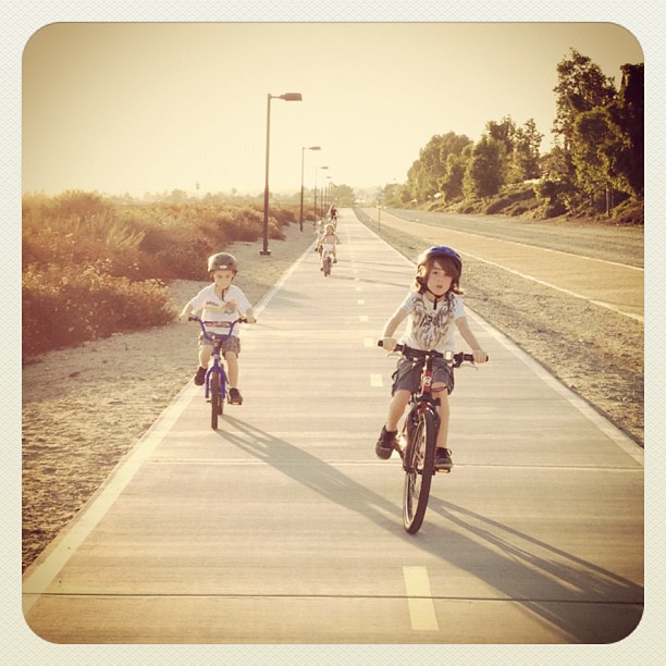 Family bike ride (Taken with Instagram at Central Park)