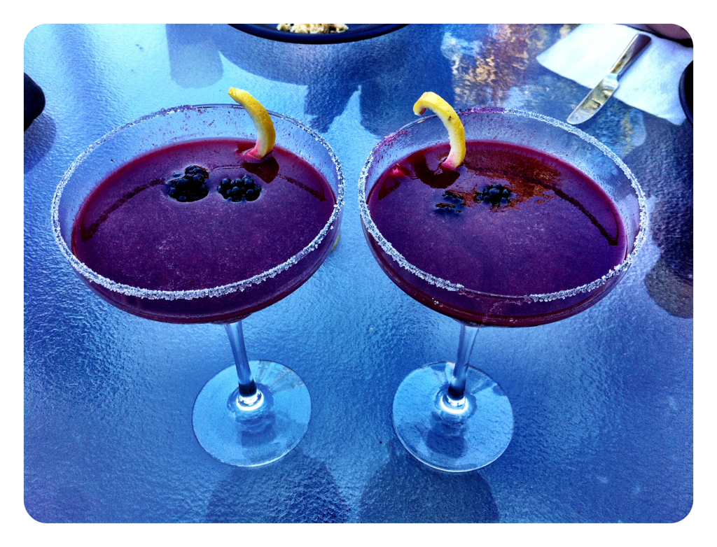 Fresh blackberries = blackberry martinis