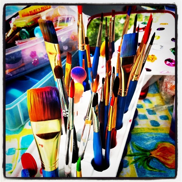 Face painting instruments (Taken with instagram)
