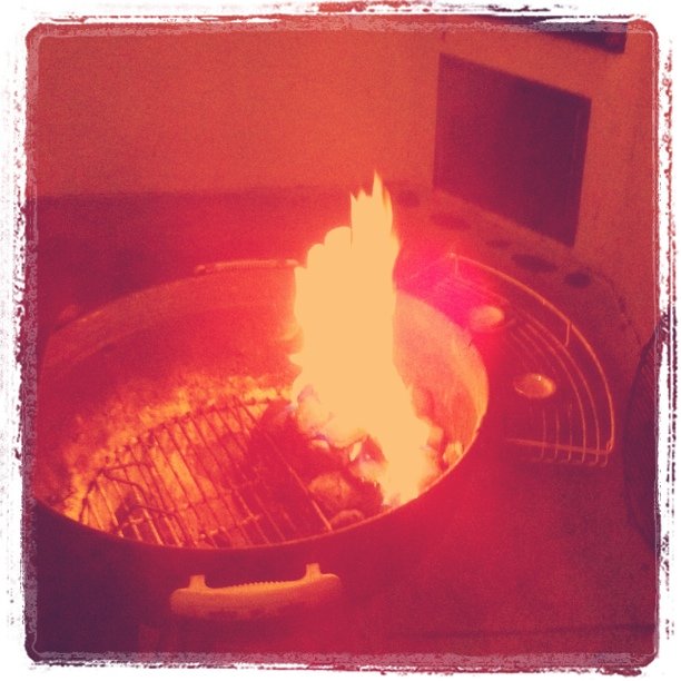 BBQ in the rain (Taken with instagram)