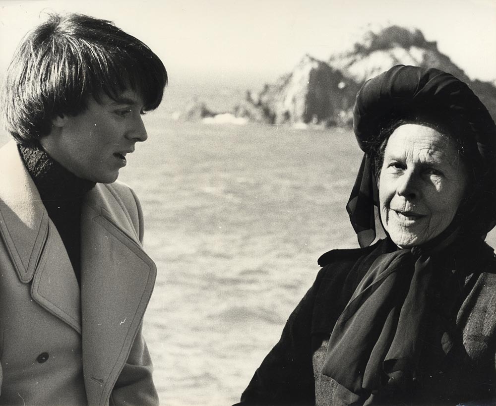 A great film.
merlin:

retrogasm:

Harold and Maude, 1971

If you visit SF, come allllll the way out to my side of town and check out Sutro Baths. It’s like the ruins of a city leveled by a volcano, and it’s where Bud and Ruth are standing in this s…