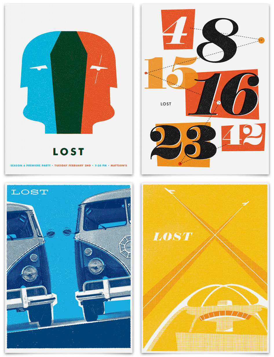 curvedwhite:

LOST posters designed by Ty Mattson