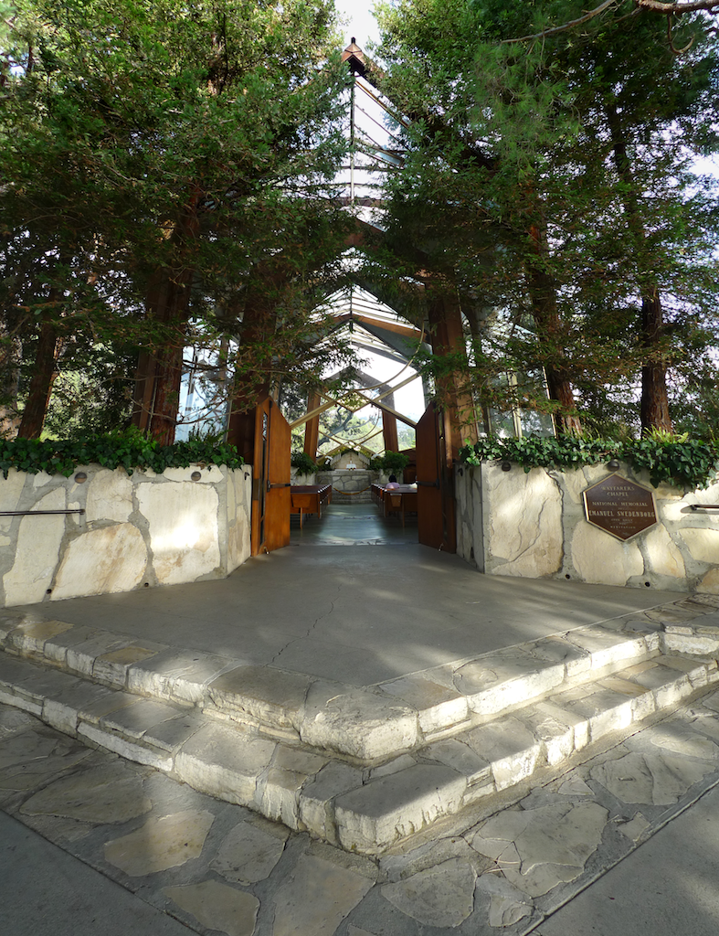 Wayfarer&#8217;s Chapel, Exterior, by Lloyd Wright, Palos Verdes CA