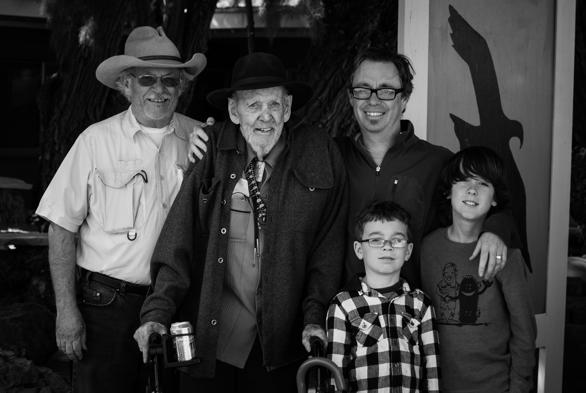 Four generations of Troxel's in Shoshone CA