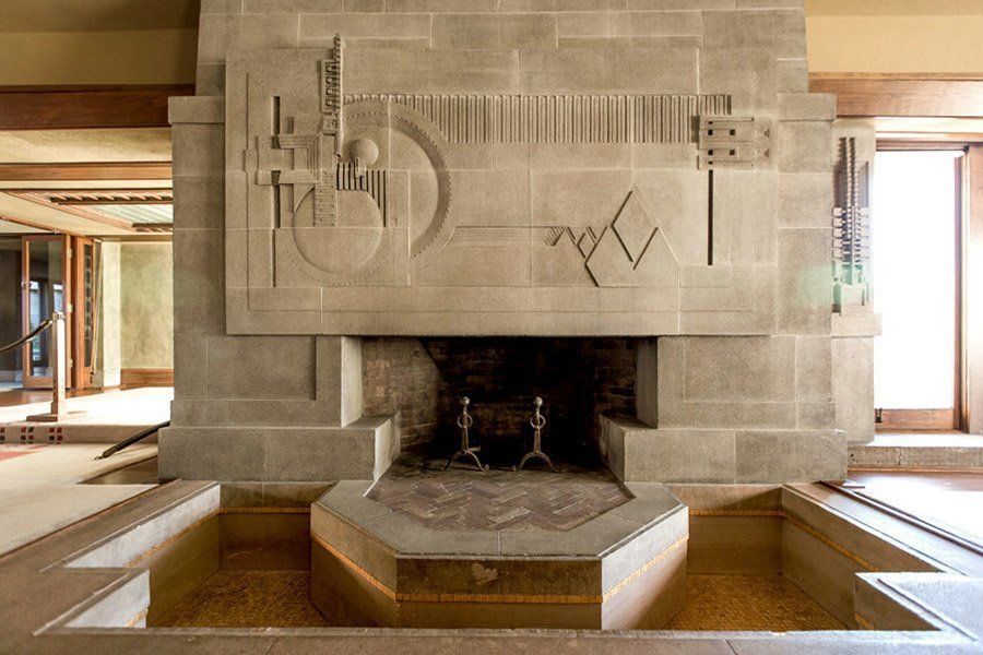 Hollyhock house hearth