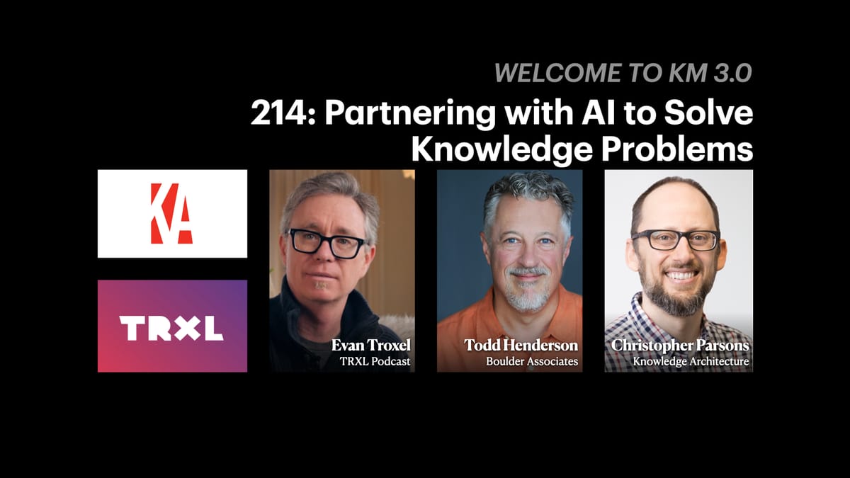 214: ‘Partnering with AI to Solve Knowledge Problems’, with Todd Henderson and Christopher Parsons